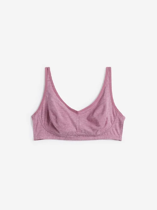 Wunderlove Pink Melange Non-Padded Non-Wired Bra