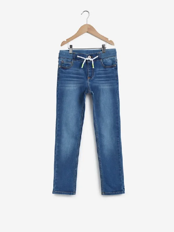 Y&F Kids Blue Straight Jeans